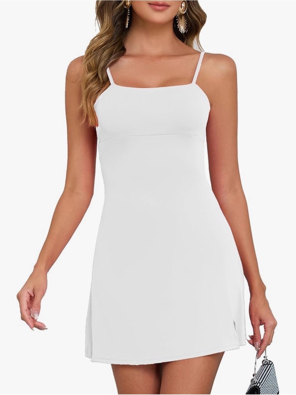 NWOT White Slip Chemise Dress for Women